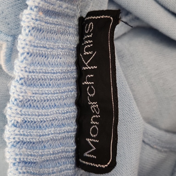 90s Pastel Blue Embroidered Jumper - Picture 10 of 13